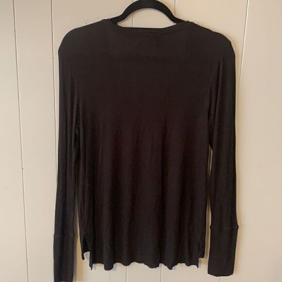 Feel the Piece Ribbed V Neck Long Sleeve Top XS/S - Picture 2 of 4